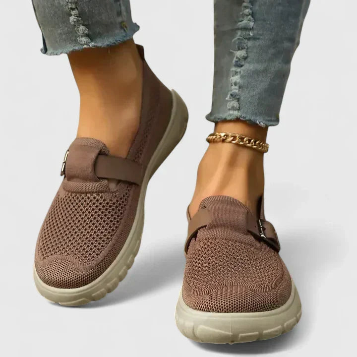 Alba | Afslappede Kvinders Sneakers med Spænde