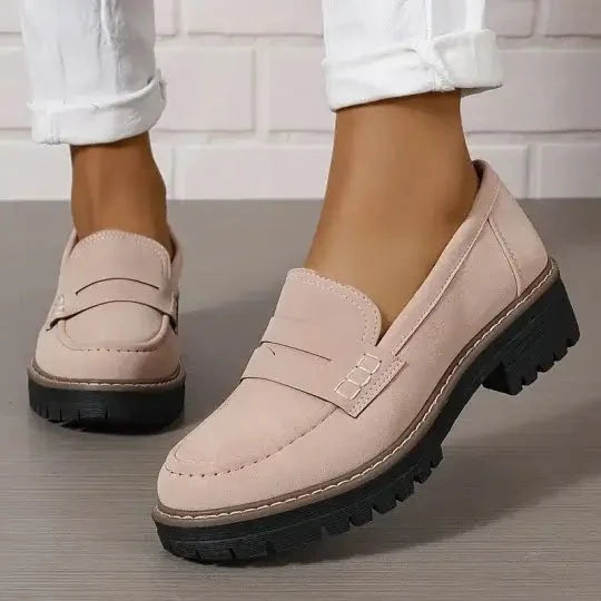 Alberte | Kvinder Chunky Loafers Moderne Sål Slip-on