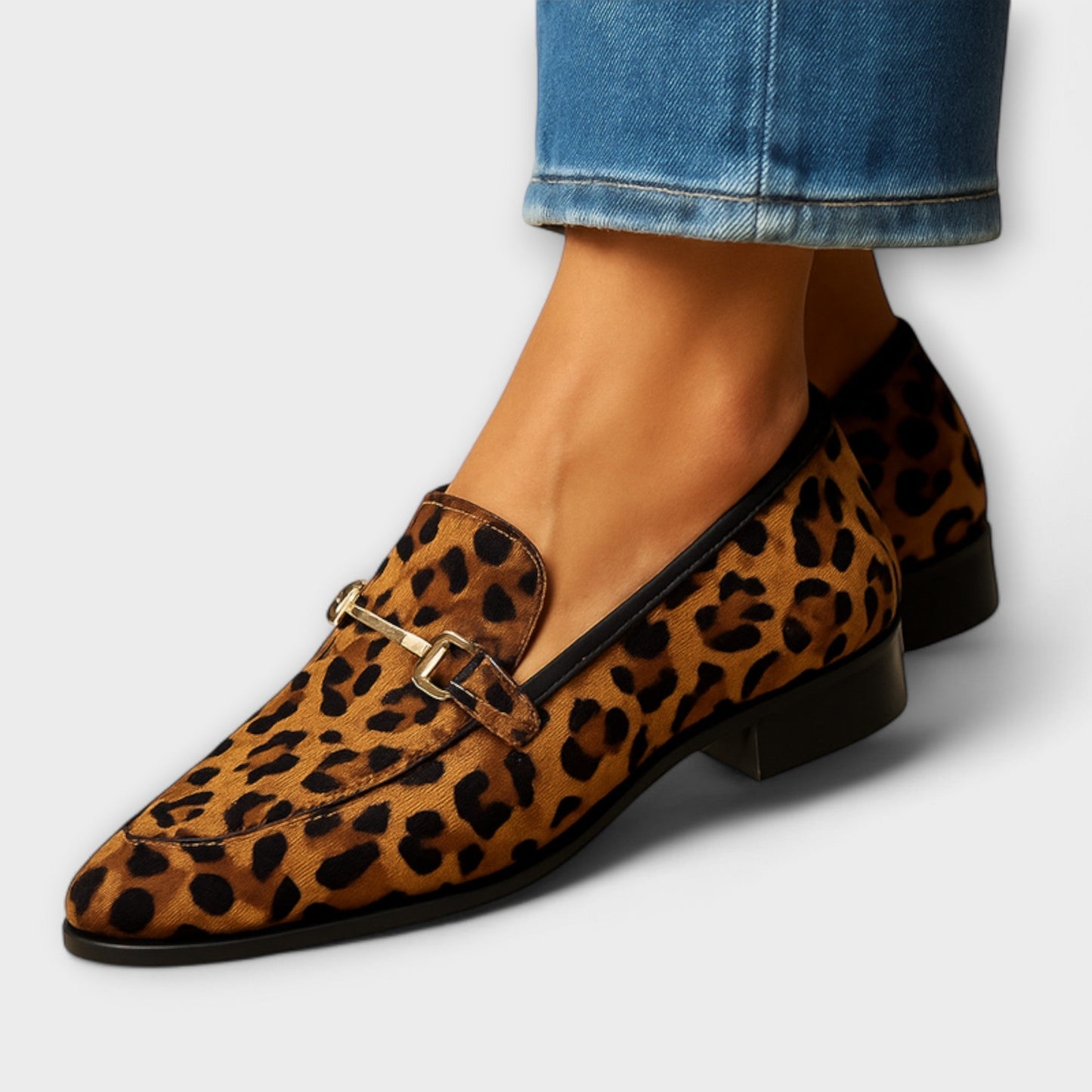 Elin | Kvinder Loafers Spids Tå Elegant Metalspænde