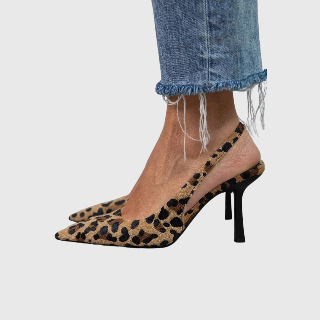 Isabella | Elegante Damers Ergonomiske Leopard Hæle