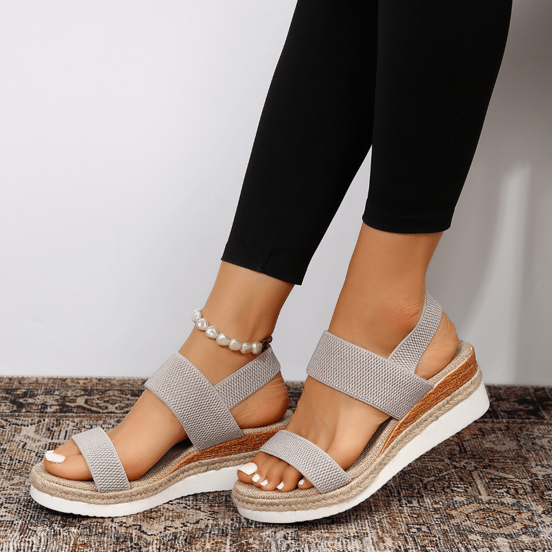 Kaja | Kvinder Platform Sandaler Elastiske Stropper Sporty Stil