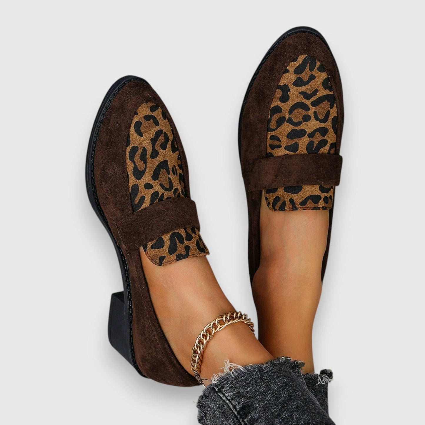 Rebekka | Dame Leopardmønster Forår Loafers