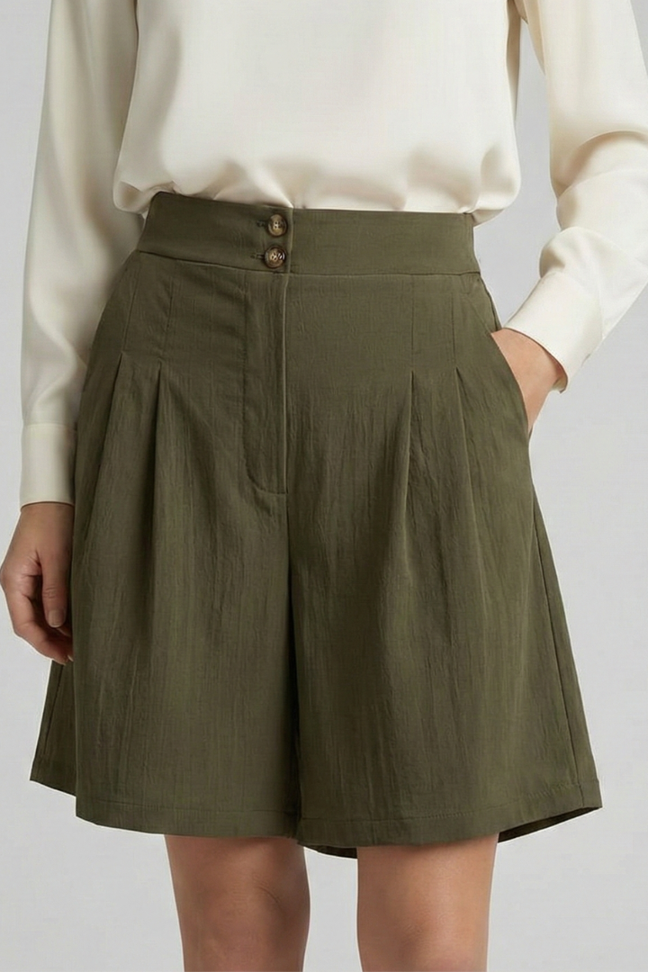 Agnes | Dame Shorts Høj Talje Skræddersyet Pasform