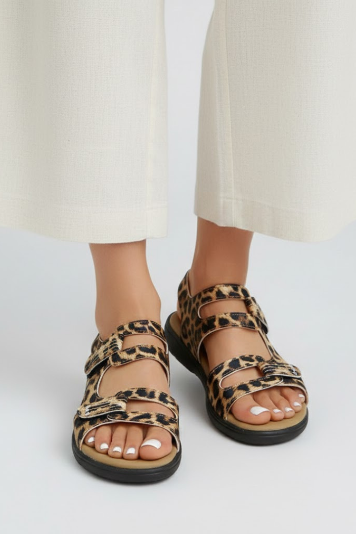 Agnete | Dame Sandaler Med Hæl Multi-Strap Design