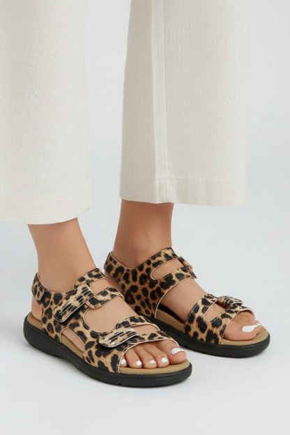 Agnete | Dame Sandaler Med Hæl Multi-Strap Design