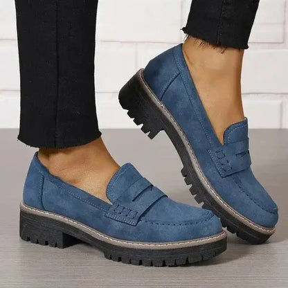 Alberte | Kvinder Chunky Loafers Moderne Sål Slip-on