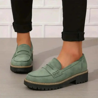 Alberte | Kvinder Chunky Loafers Moderne Sål Slip-on