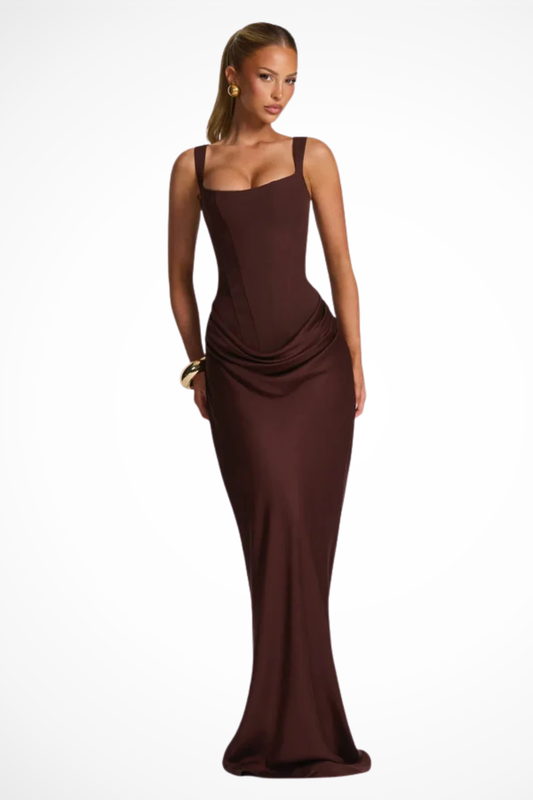 Aveline | Elegant Ærmeløs Bodycon Maxikjole til Galla