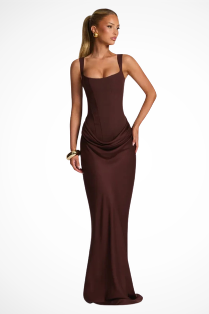 Aveline | Elegant Ærmeløs Bodycon Maxikjole til Galla