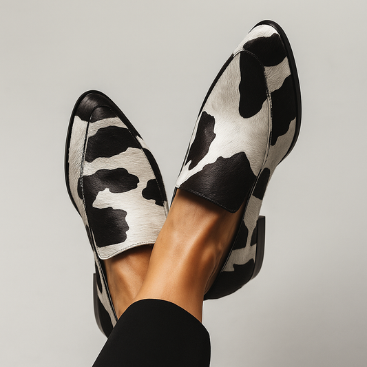 Dagmar | Kvinder Moderne Loafers Spids Tå Struktureret Design