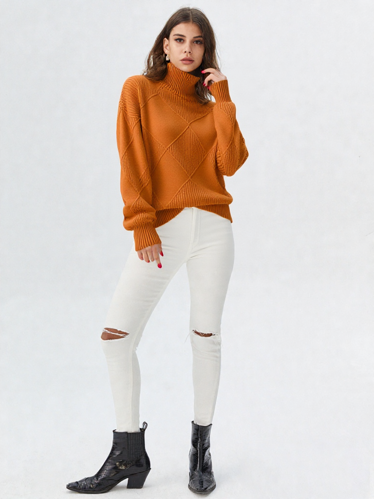 Dame-Coltrui af Strikket Kraftig Strik