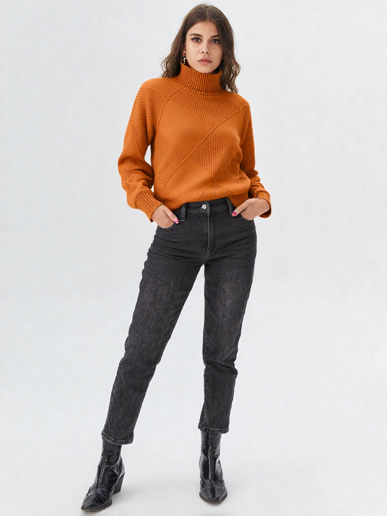 Dame-Coltrui af Strikket Kraftig Strik