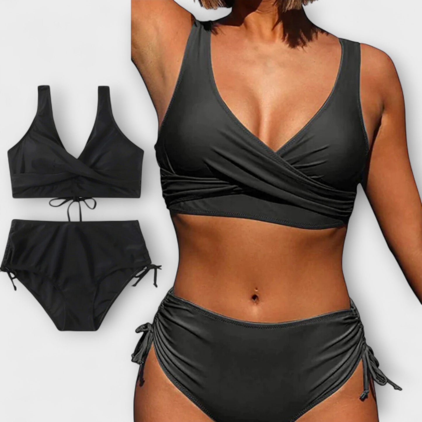 Elin | Dame To-delt bikini Wrap Detaljer Moderne Pasform