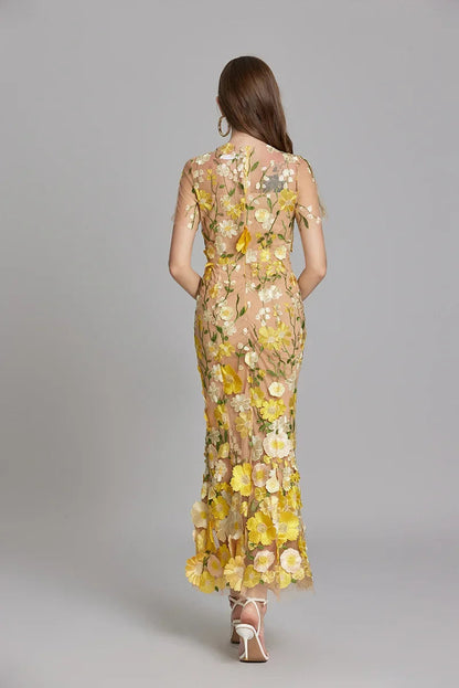 Elin | Kvinder Maxikjole Blomstret Print Ærmeløst Design