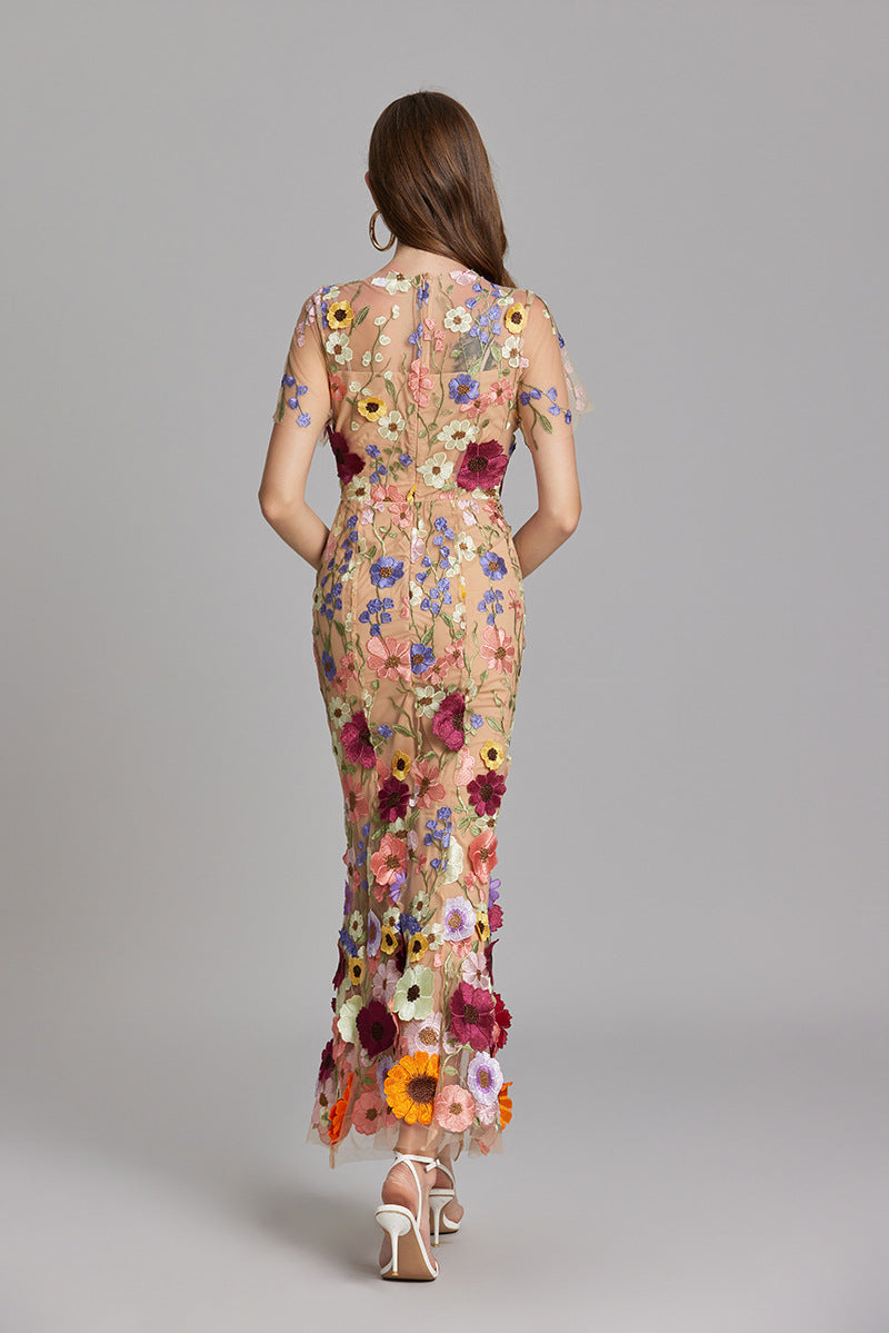 Elin | Kvinder Maxikjole Blomstret Print Ærmeløst Design
