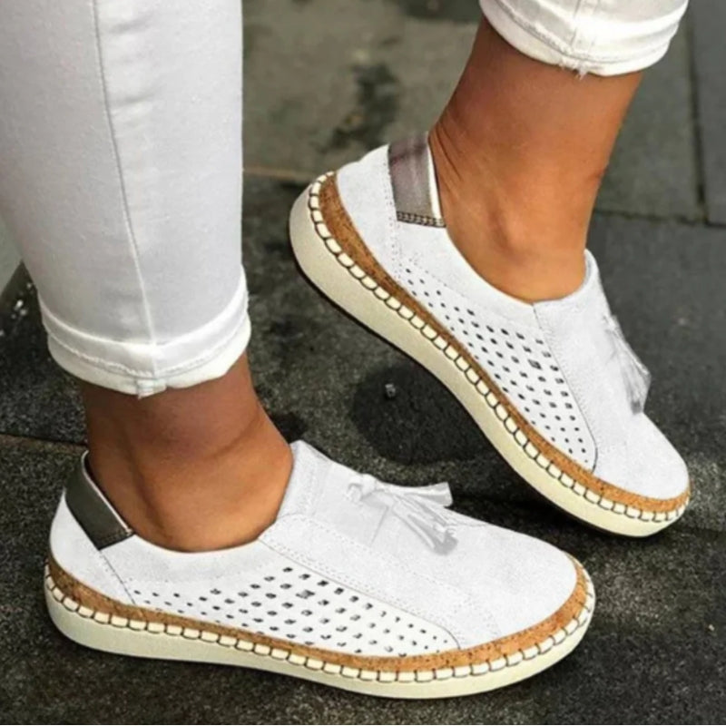 Elin | Kvinder Slip-on Sneakers Åndbar Strik Letvægts Design