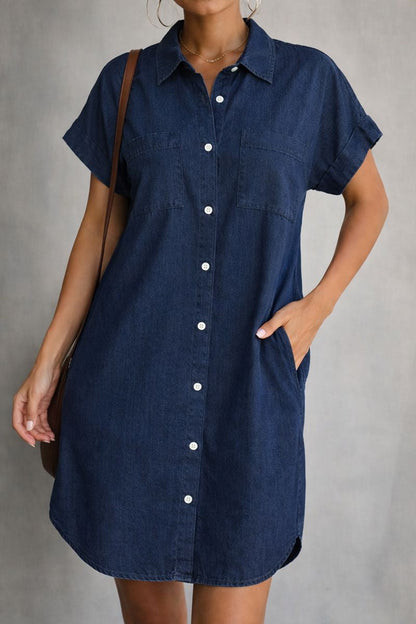 Francesca | Selvsikre Damers Mini Denimkjole