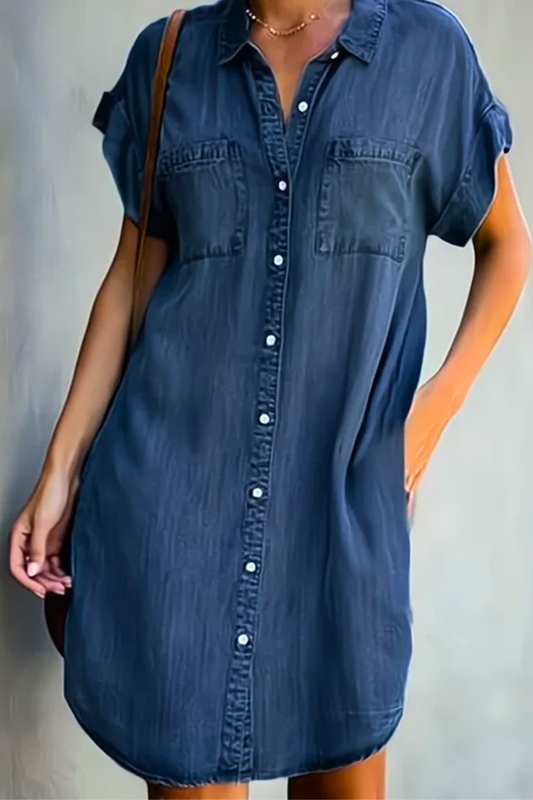 Francesca | Selvsikre Damers Mini Denimkjole