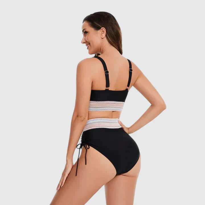 Freja | Dame Bikini med høj talje Kontrast