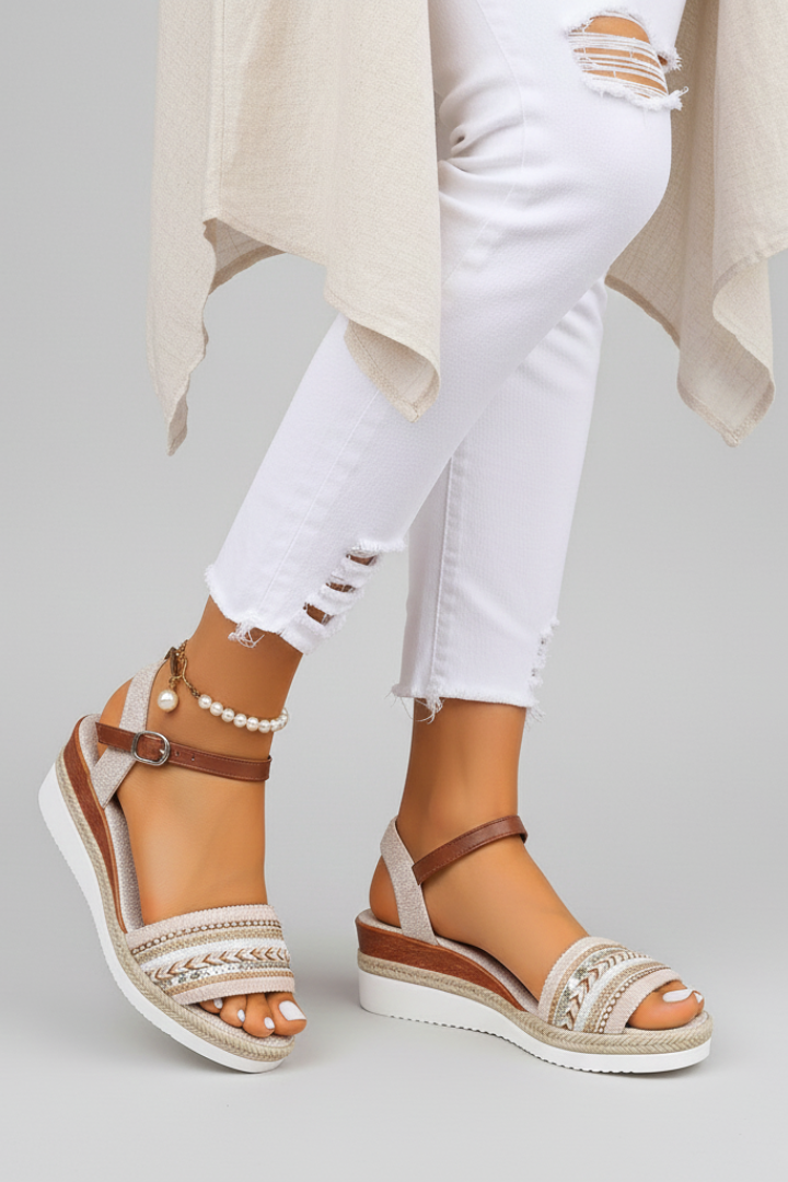 Freja | Dame Sandaler Elegante Remme Sommerlig Stil