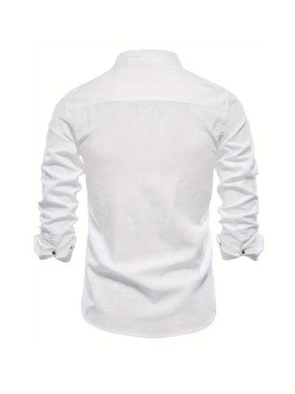 Gustav | Mænd Langærmet Skjorte Button-down Moderne Pasform