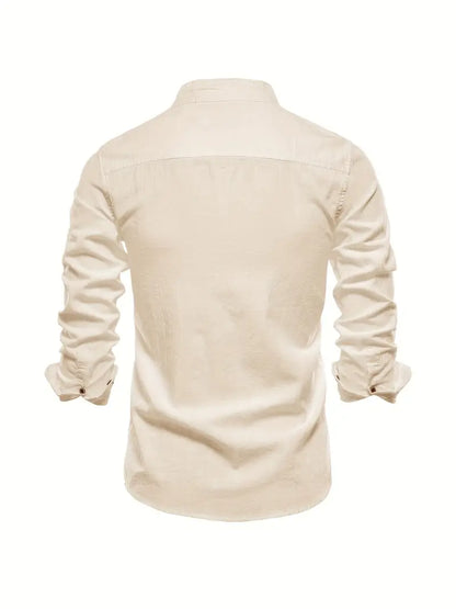 Gustav | Mænd Langærmet Skjorte Button-down Moderne Pasform