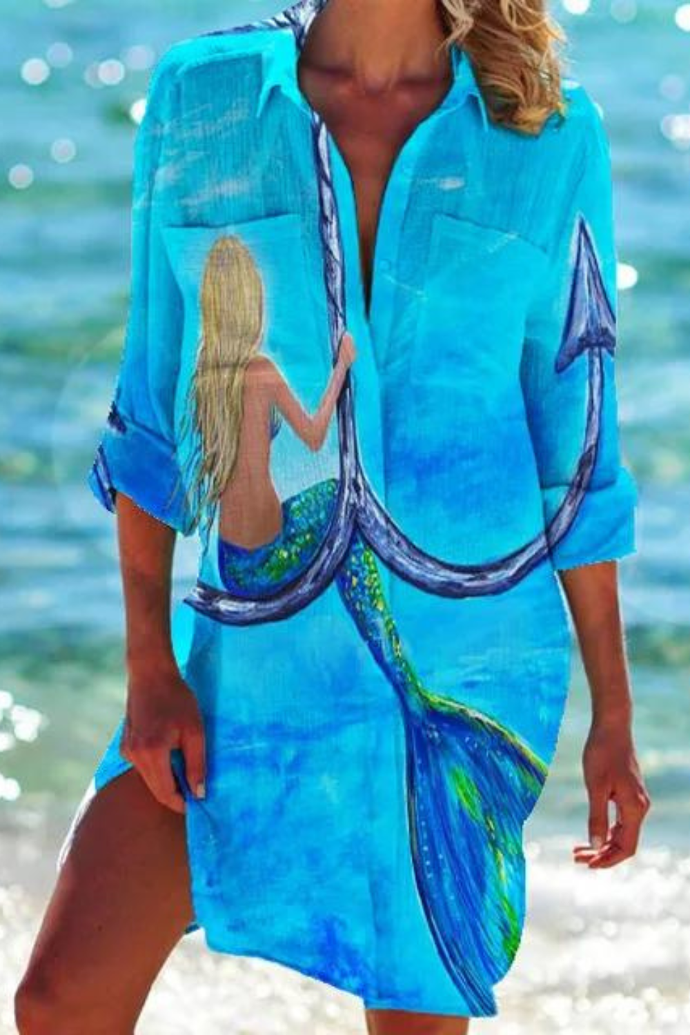 Heidi | Maritime Kvinder Sommerkjole og Toppe med Print