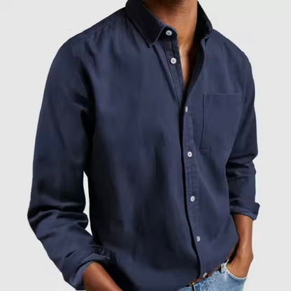 Holger | Mand Herreskjorte Bomuldsblanding Regular Fit