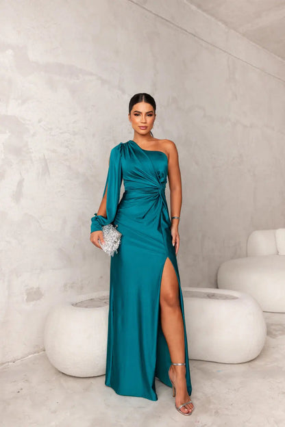 Isabella | Dame Elegant Maxikjole Figurbetont Festkjole