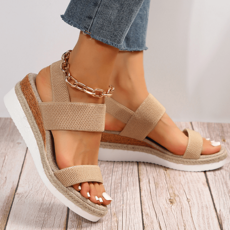 Kaja | Kvinder Platform Sandaler Elastiske Stropper Sporty Stil