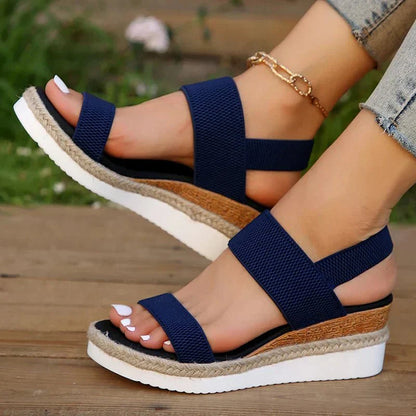 Kaja | Kvinder Platform Sandaler Elastiske Stropper Sporty Stil