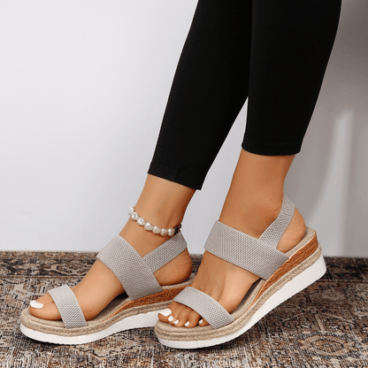 Kaja | Kvinder Platform Sandaler Elastiske Stropper Sporty Stil