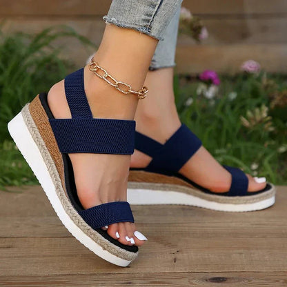 Kaja | Kvinder Platform Sandaler Elastiske Stropper Sporty Stil