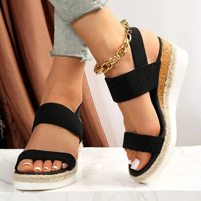 Kaja | Kvinder Platform Sandaler Elastiske Stropper Sporty Stil