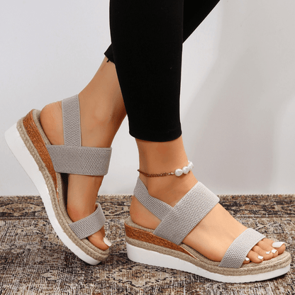 Kaja | Kvinder Platform Sandaler Elastiske Stropper Sporty Stil
