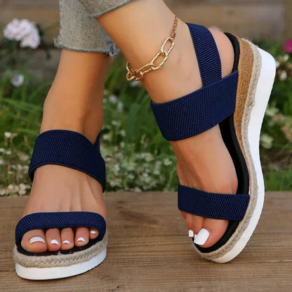 Kaja | Kvinder Platform Sandaler Elastiske Stropper Sporty Stil