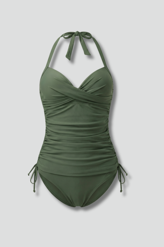 Lærke | Dame Tankini V-udskæring Elegante Detaljer