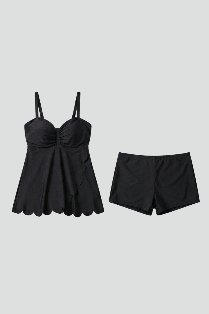 Lily | Dame Tankini-sæt Hjerteformet Udskæring Komfortable Shorts