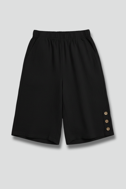 Liva | Dame Shorts Elastisk Talje Vide Ben