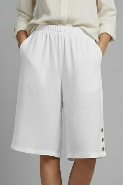 Liva | Dame Shorts Elastisk Talje Vide Ben