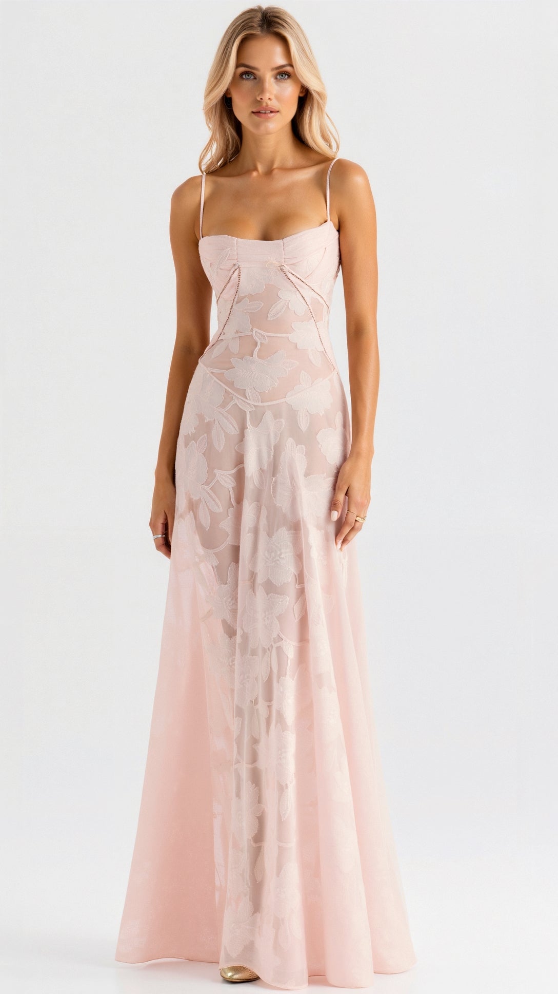 Liva | Kvinde Bryllupsgæst Kjole Elegant Slip Maxi Design