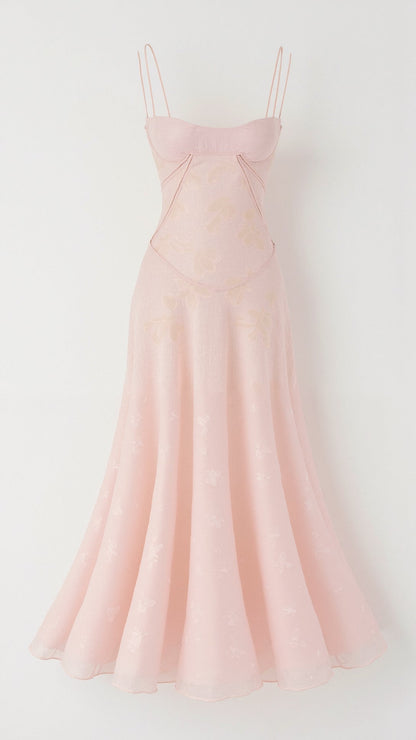 Liva | Kvinde Bryllupsgæst Kjole Elegant Slip Maxi Design
