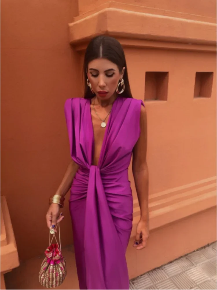 Mirelle | Festlige Dame Mini Gallakjole med Glans