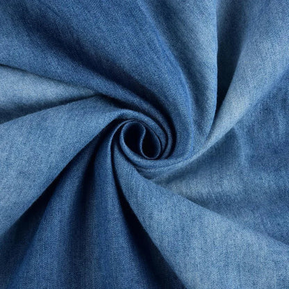 Nicolette | Luftige Damers Flydende Midi Denimkjole
