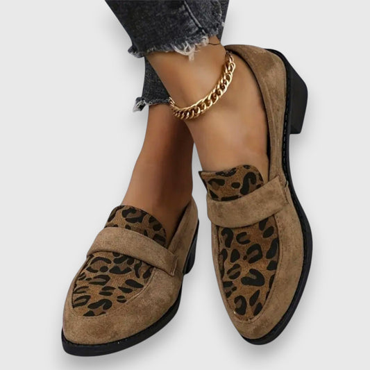 Rebekka | Dame Leopardmønster Forår Loafers