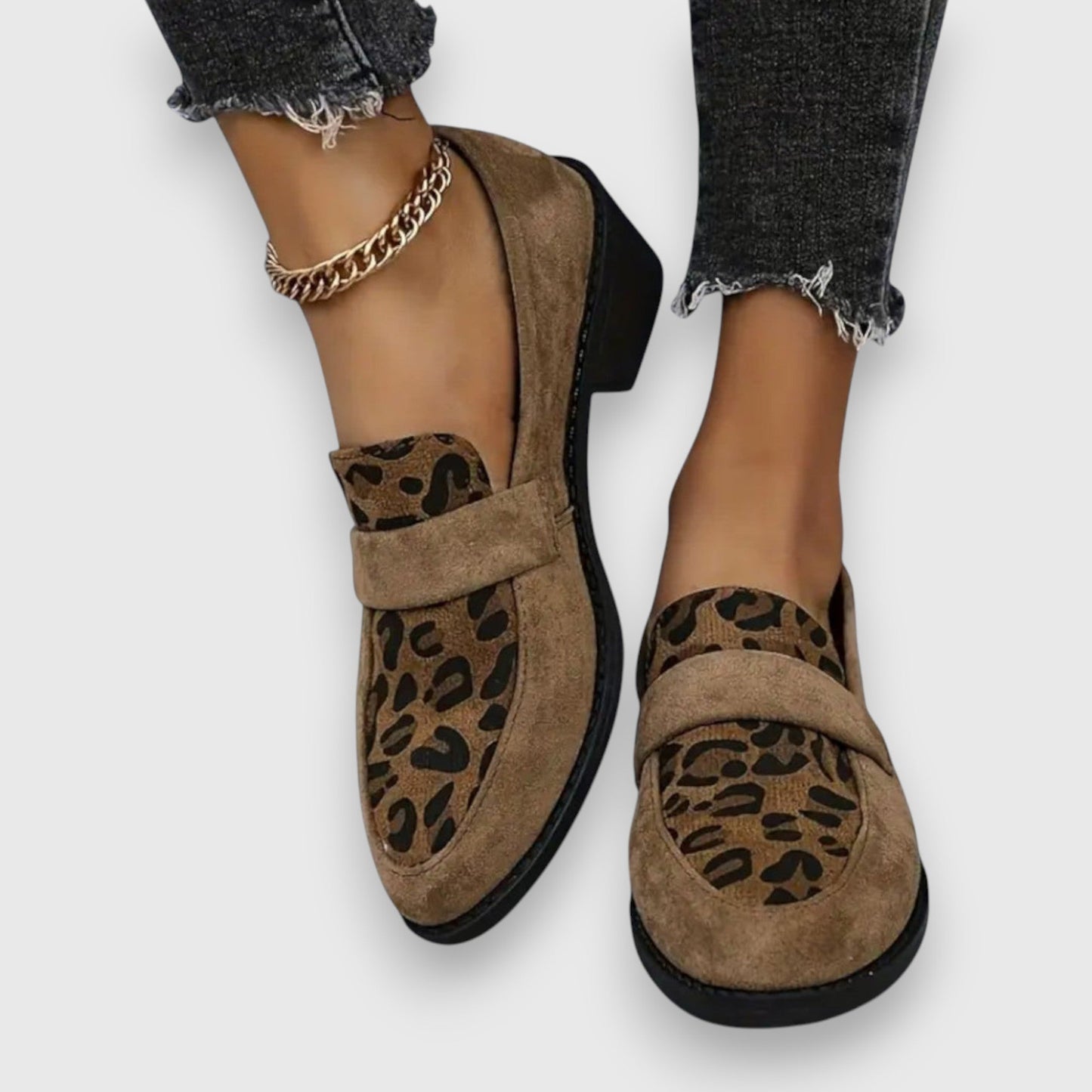 Rebekka | Dame Leopardmønster Forår Loafers