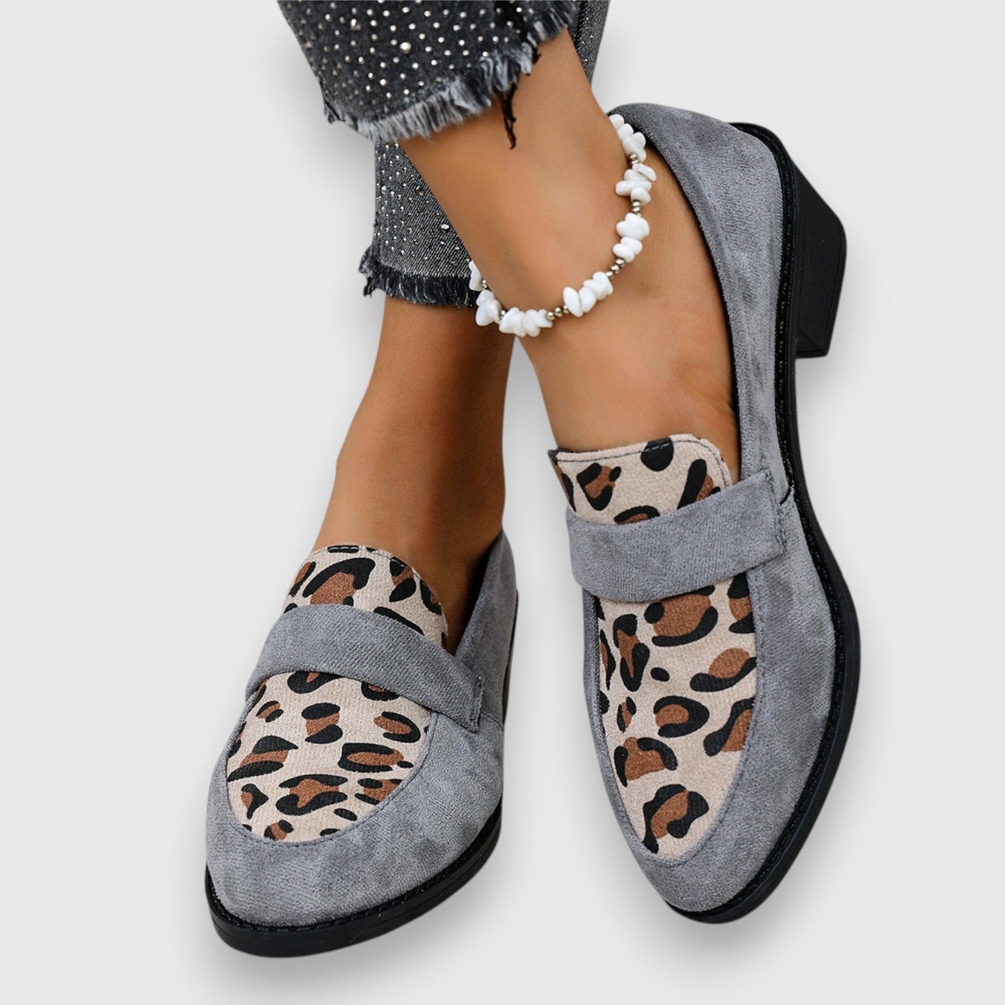 Rebekka | Dame Leopardmønster Forår Loafers