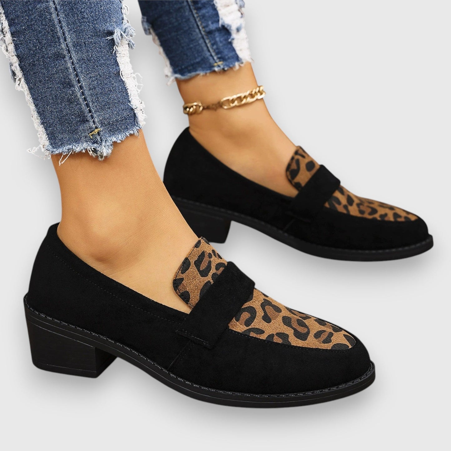 Rebekka | Dame Leopardmønster Forår Loafers