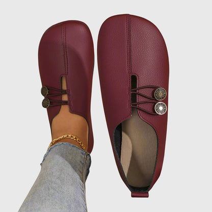 Rina | Dame Slip-On Sko Forår Flade Casual med Knap