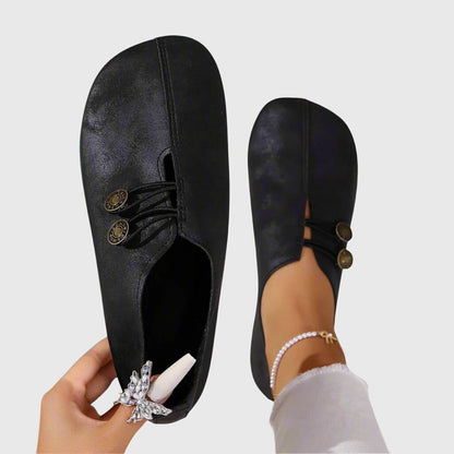 Rina | Dame Slip-On Sko Forår Flade Casual med Knap